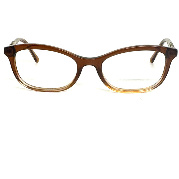 BURBERRY BE2231F‎ Brown Gold Eyeglasses Optical Check Plaque Frame 54mm H17323
